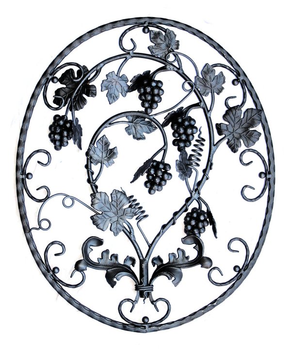 Schmiede-Eisen Ornament mit Weinreben